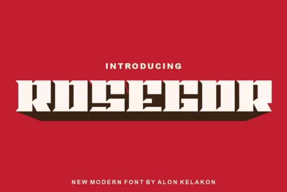Rosegor by alonkelakon — Slab Serif Font
