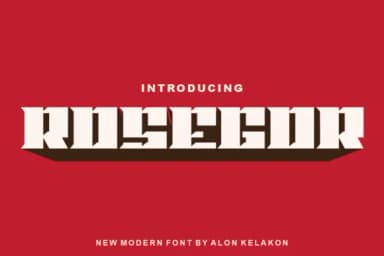 Rosegor by alonkelakon — Slab Serif Font — thumbnail 1
