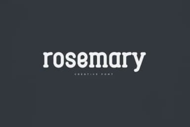 Rosemary by vladfedotovv — Slab Serif Font — thumbnail 1