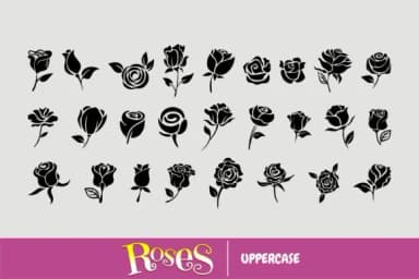 Roses by Onoborgol — Dingbats Font — thumbnail 2