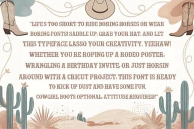 Rough Cowboy by Craft Artist — Slab Serif Font — thumbnail 4