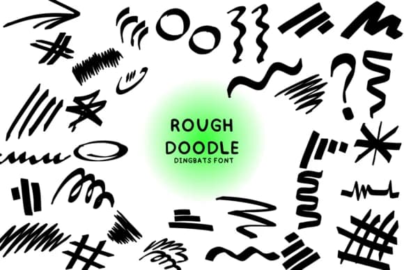 Rough Doodle by Bee piyanuch — Dingbats Font