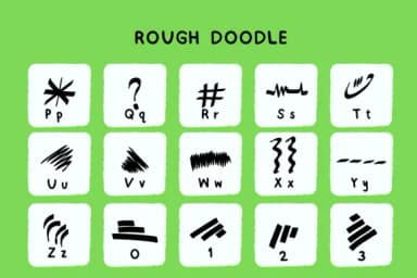 Rough Doodle by Bee piyanuch — Dingbats Font — thumbnail 3