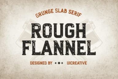 Rough Flannel by uicreativenet — Slab Serif Font — thumbnail 1