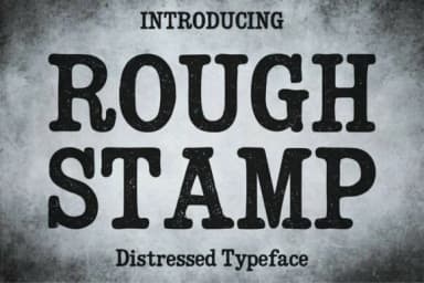 Rough Stamp by Craft Artist — Slab Serif Font — thumbnail 1