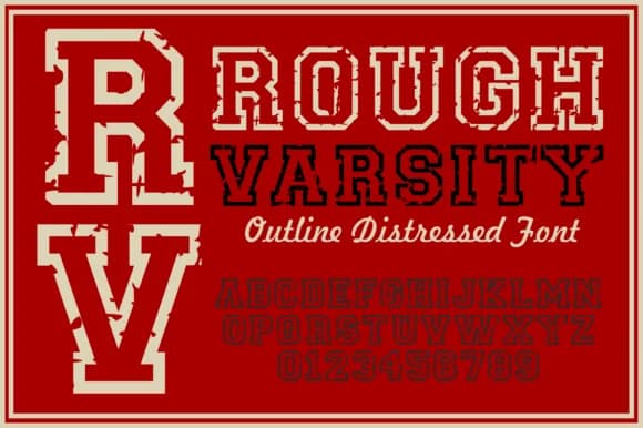 Rough Varsity by wtl.typography — Slab Serif Font