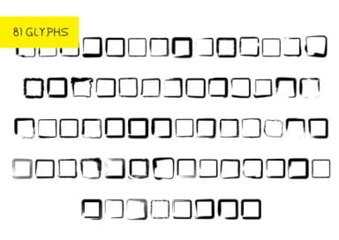 Rounded Squares by GraphicsBam Fonts — Dingbats Font — thumbnail 2