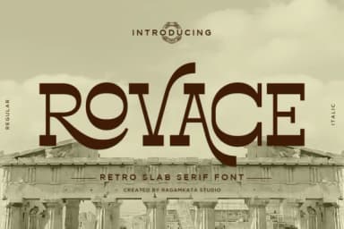 Rovace by RagamKata Studio — Slab Serif Font — thumbnail 1