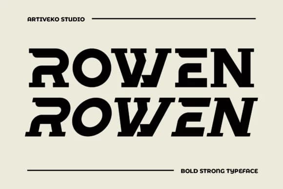 Rowen by Artiveko — Slab Serif Font