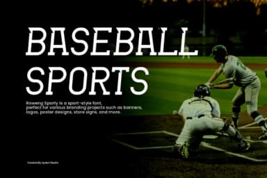 Roweng Sporty by IqsiartStudio — Slab Serif Font — thumbnail 2