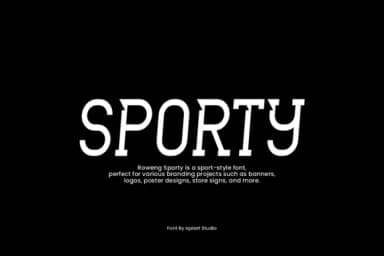 Roweng Sporty by IqsiartStudio — Slab Serif Font — thumbnail 3