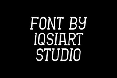 Roweng Sporty by IqsiartStudio — Slab Serif Font — thumbnail 4