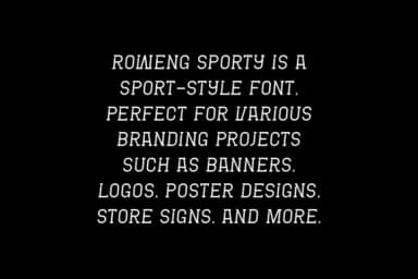 Roweng Sporty by IqsiartStudio — Slab Serif Font — thumbnail 5