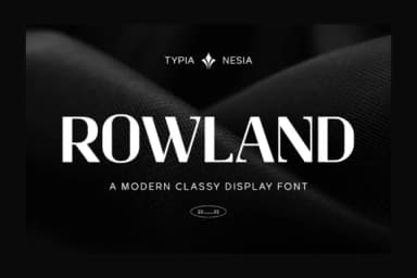 Rowland by Typia Nesia — Slab Serif Font — thumbnail 1
