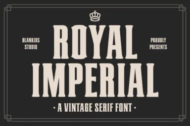 Royal Imperial by Blankids Studio — Slab Serif Font — thumbnail 1