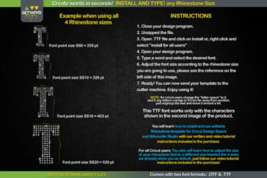 RS02 Atletico TTF RHINESTONE Template by ArtWorks Designs — Slab Serif Font — thumbnail 3