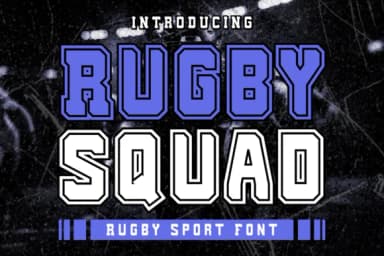 Rugby Squad by putracetol — Slab Serif Font — thumbnail 1