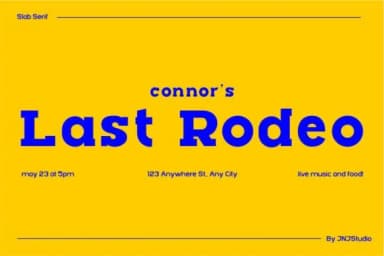 Rush Slab by JNJ studio — Slab Serif Font — thumbnail 2