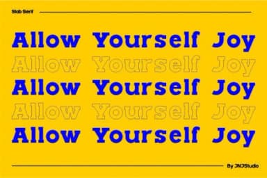 Rush Slab by JNJ studio — Slab Serif Font — thumbnail 4