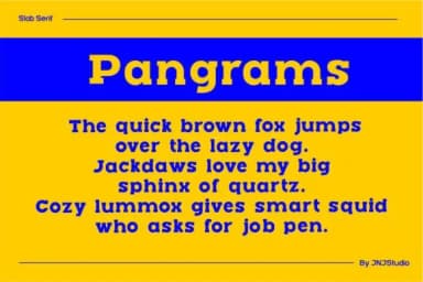 Rush Slab by JNJ studio — Slab Serif Font — thumbnail 6