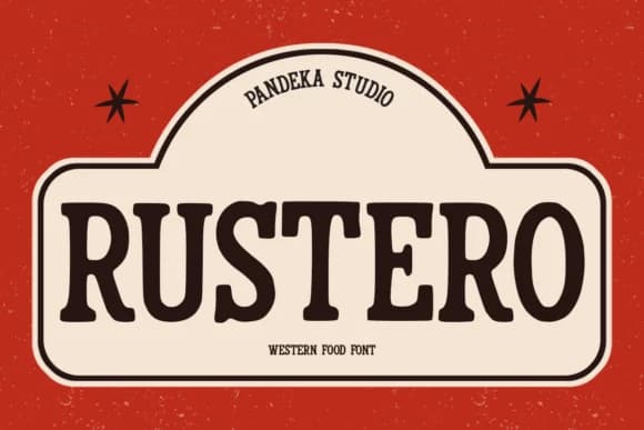 Rustero by pandekastudio — Slab Serif Font