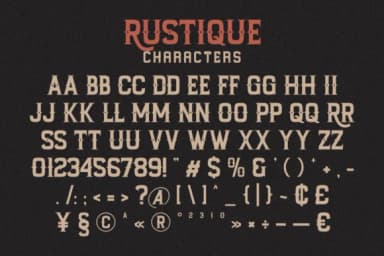 Rustique by Almairatype Studio — Slab Serif Font — thumbnail 2