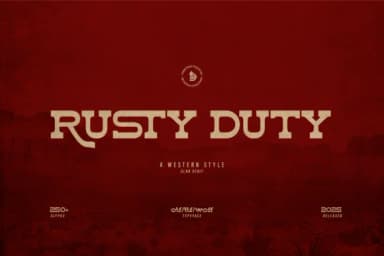 Rusty Duty by Denustudios — Slab Serif Font — thumbnail 1