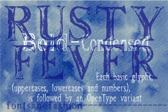 Rusty Fever by Fontsandfashion — Slab Serif Font