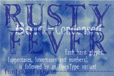 Rusty Fever by Fontsandfashion — Slab Serif Font — thumbnail 1