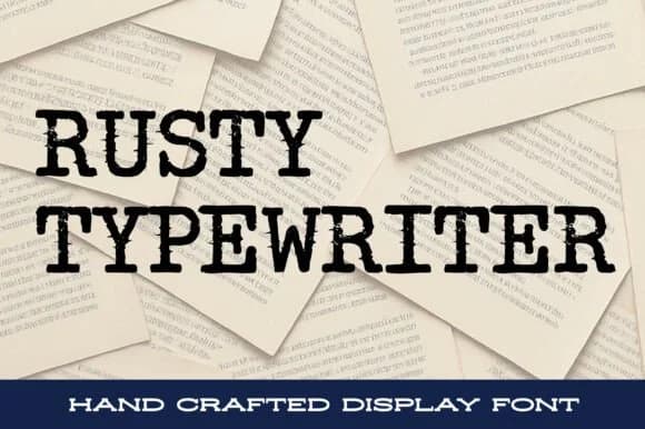 Rusty Typewriter by stompstock — Slab Serif Font