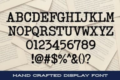 Rusty Typewriter by stompstock — Slab Serif Font — thumbnail 2