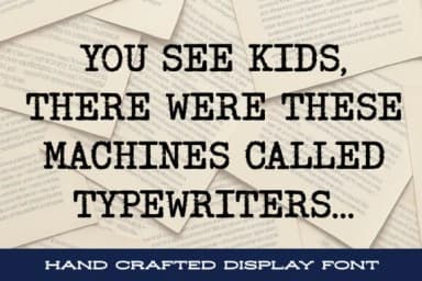 Rusty Typewriter by stompstock — Slab Serif Font — thumbnail 3