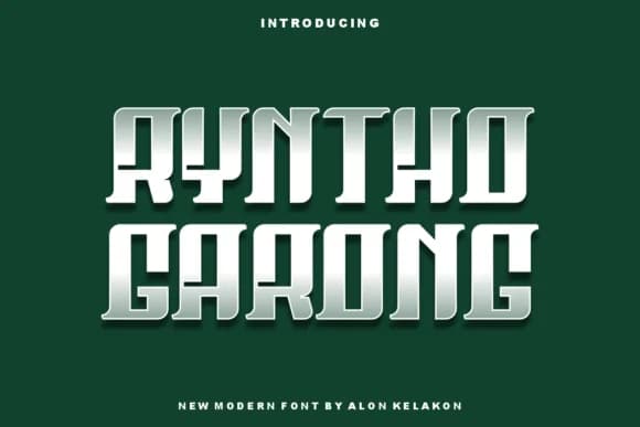 Ryntho Garong by alonkelakon — Slab Serif Font