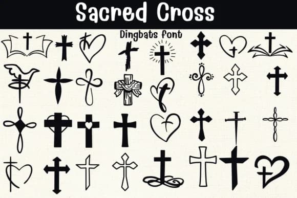 Sacred Cross by Sontaya — Dingbats Font