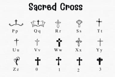 Sacred Cross by Sontaya — Dingbats Font — thumbnail 3