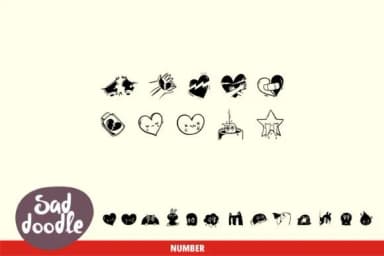 Sad Doodle by onoborgol — Dingbats Font — thumbnail 4
