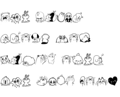 Sad Doodle by onoborgol — Dingbats Font — thumbnail 7