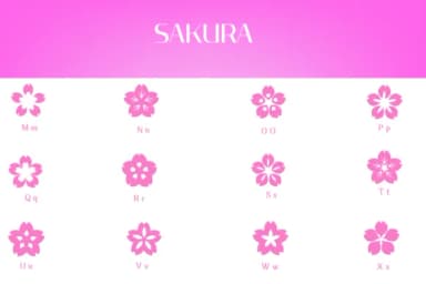 Sakura by Heartcraft Atelier — Dingbats Font — thumbnail 3