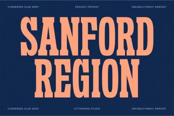 Sanford Region by letterhend — Slab Serif Font