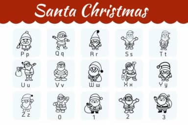 Santa Christmas by Natchuta — Dingbats Font — thumbnail 3
