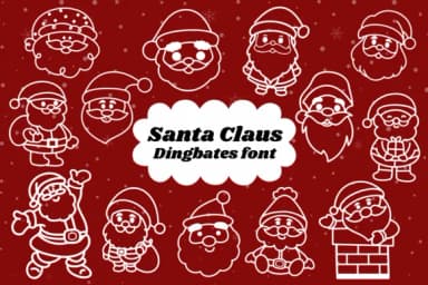 Santa Claus by Natchuta — Dingbats Font — thumbnail 2