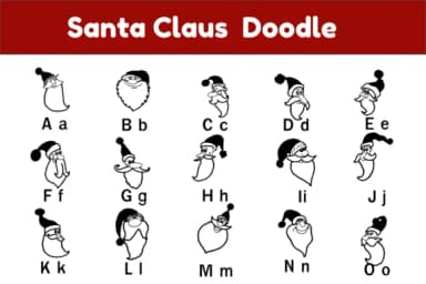 Santa Claus Doodle by Nun Sukhwan — Dingbats Font — thumbnail 2