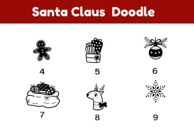 Santa Claus Doodle by Nun Sukhwan — Dingbats Font — thumbnail 4