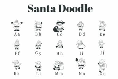Santa Doodle by Suphitchaya — Dingbats Font — thumbnail 2