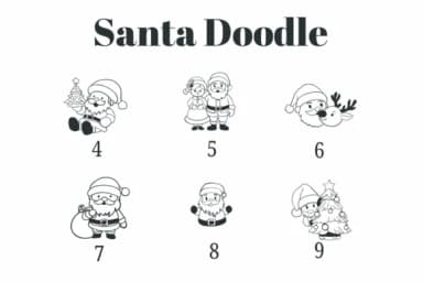 Santa Doodle by Suphitchaya — Dingbats Font — thumbnail 4