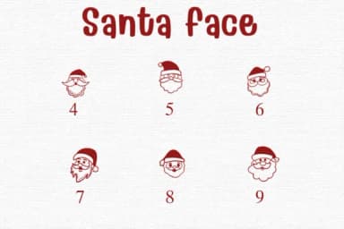 Santa Face by Sontaya — Dingbats Font — thumbnail 4