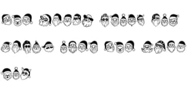 Santa Face by Sontaya — Dingbats Font — thumbnail 8