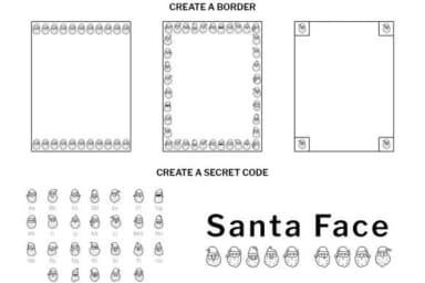 Santa Face Doodle by digitalplannerland — Dingbats Font — thumbnail 6