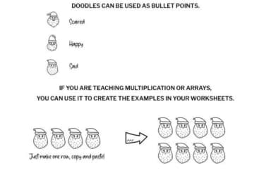 Santa Face Doodle by digitalplannerland — Dingbats Font — thumbnail 7