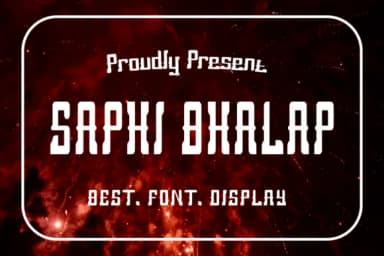 Saphi Bhalap by maikofarazhatta — Slab Serif Font — thumbnail 1